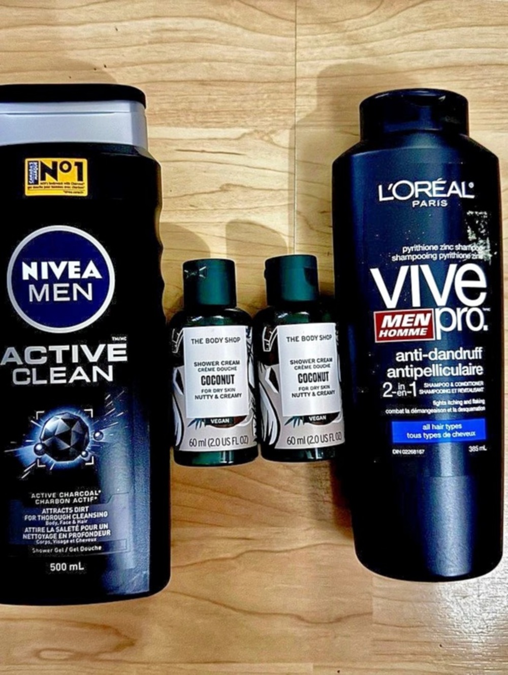 L'Oréal Paris Vive Pro Men Expert Anti-Dandruff 2-in-1 Hair Care Set NWT